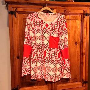 Aztec print shirt 2xl